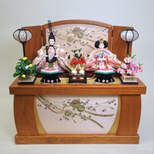 55cm | のどか・収納箱小三五親王飾り | きれいで豪華なお雛様 |こだわりの着せ付けとほっこり感が魅力