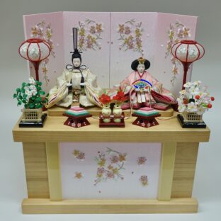 かわいい今どきのお雛様 収納箱芥子親王飾り・はるか