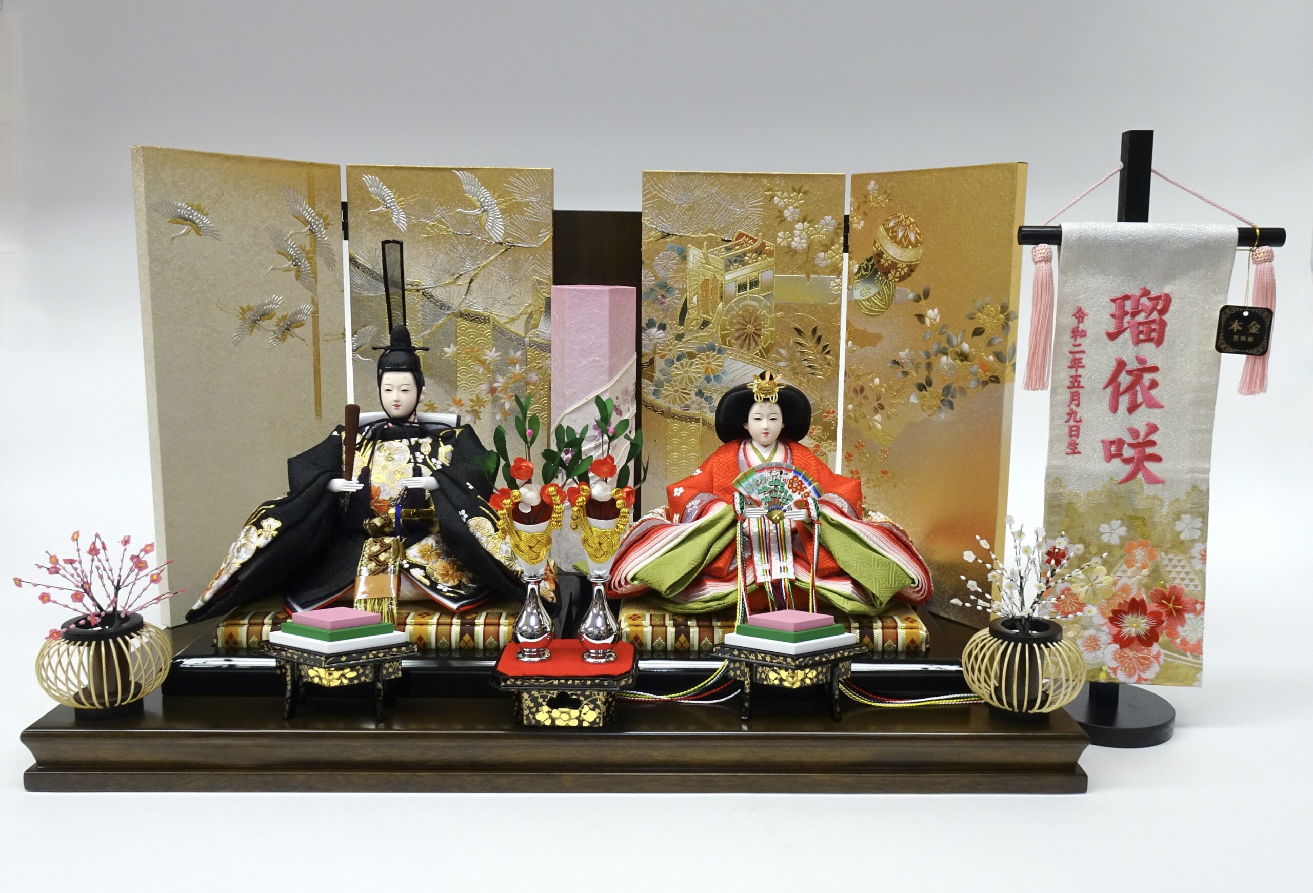 工房凧 | 女性作家によるオリジナル雛人形 | 豪華な上小三五親王飾り 