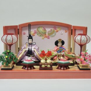 かわいい今どきのお雛様 小芥子親王飾り・うらら