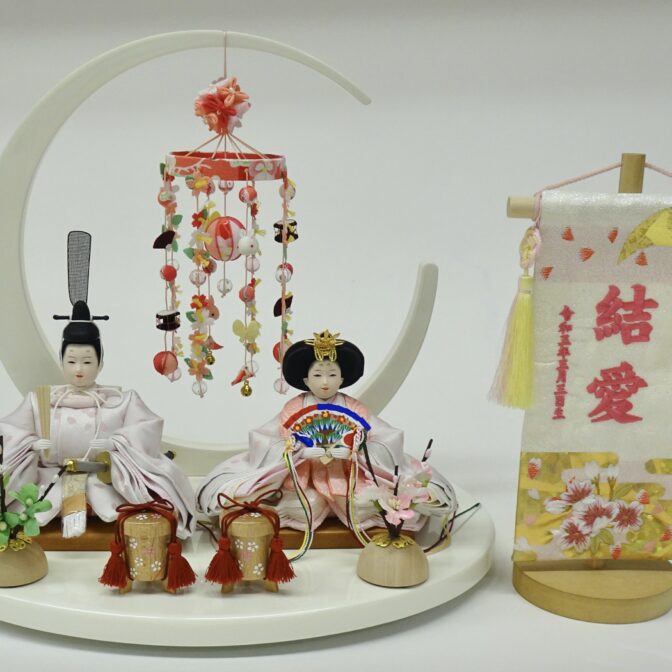 定番人気！ 35cm | 超コンパクトで可愛いお雛様 | つきか・柳親王飾り 雛人形・ひな祭り