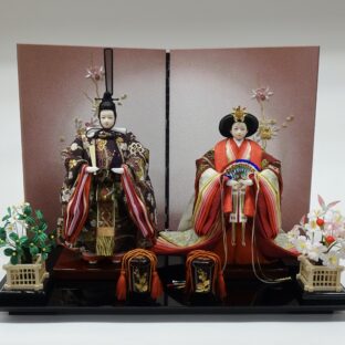 50cm | かのん・立雛芥子親王飾り | きれいな立雛 |古典スタイルを再現したコンパクトで大人っぽい立ち姿のお雛様