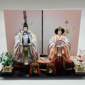 50cm | うらら・立雛芥子親王飾り | きれいな立雛 | 古典スタイルを再現したコンパクトで優雅な立ち姿のお雛様