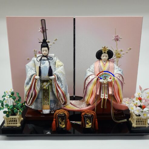 50cm | うらら・立雛芥子親王飾り | きれいな立雛 | 古典スタイルを再現したコンパクトで優雅な立ち姿のお雛様